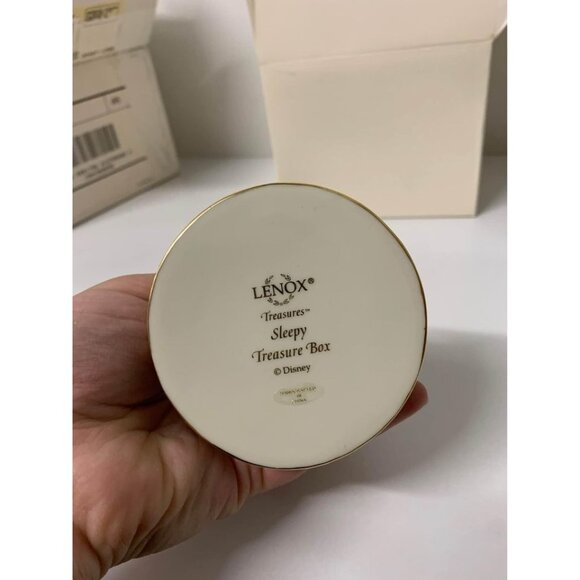 LENOX SLEEPY TREASURE BOX Disney Snow White NEW in BOX with COA - Picture 7 of 8